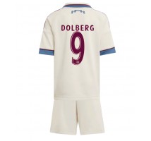 Ajax Kasper Dolberg #9 Koszulka Trzecia dzieci 2025-26 Krótki Rękaw (+ krótkie spodenki)
