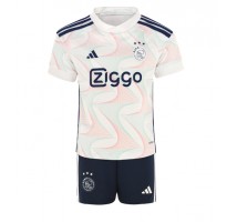 Ajax Koszulka Wyjazdowa dzieci 2023-24 Krótki Rękaw (+ krótkie spodenki)