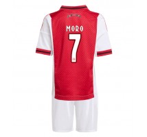 Ajax Raul Moro #7 Koszulka Podstawowa dzieci 2025-26 Krótki Rękaw (+ krótkie spodenki)