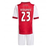 Ajax Steven Berghuis #23 Koszulka Podstawowa dzieci 2025-26 Krótki Rękaw (+ krótkie spodenki)