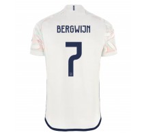 Ajax Steven Bergwijn #7 Koszulka Wyjazdowa 2023-24 Krótki Rękaw