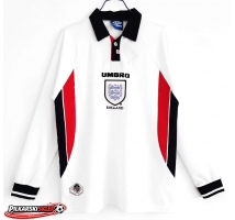 Anglia 1998 Koszulka Retro Podstawowa Długi Rękaw