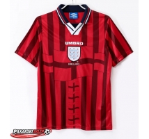 Anglia 1998 Koszulka Retro Wyjazdowa Krótki Rękaw