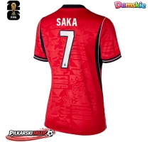Anglia Bukayo Saka #7 Koszulka Wyjazdowa damskie MŚ 2026 Krótki Rękaw