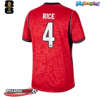Anglia Declan Rice #4 Koszulka Wyjazdowa MŚ 2026 Krótki Rękaw