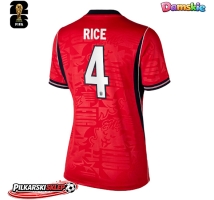 Anglia Declan Rice #4 Koszulka Wyjazdowa damskie MŚ 2026 Krótki Rękaw