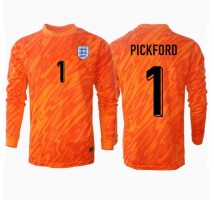 Anglia Jordan Pickford #1 Bramkarskie Koszulka Podstawowa ME 2024 Długi Rękaw