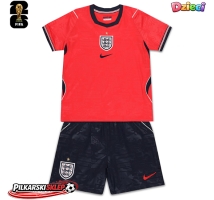 Anglia Koszulka Wyjazdowa dzieci MŚ 2026 Krótki Rękaw (+ krótkie spodenki)
