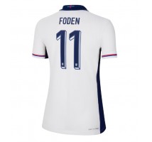 Anglia Phil Foden #11 Koszulka Podstawowa damskie ME 2024 Krótki Rękaw