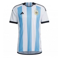 Argentina Koszulka Podstawowa MŚ 2022 Krótki Rękaw