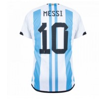 Argentina Lionel Messi #10 Koszulka Podstawowa MŚ 2022 Krótki Rękaw