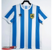 Argentyna 1978 Koszulka Retro Podstawowa Krótki Rękaw