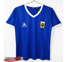 Argentyna 1986 Koszulka Retro Wyjazdowa Krótki Rękaw