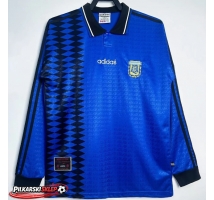 Argentyna 1994 Koszulka Retro Wyjazdowa Długi Rękaw
