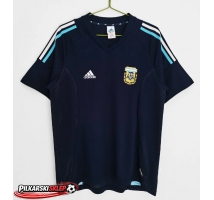 Argentyna 2002 Koszulka Retro Wyjazdowa Krótki Rękaw