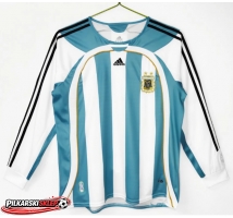Argentyna 2006 Koszulka Retro Podstawowa Długi Rękaw
