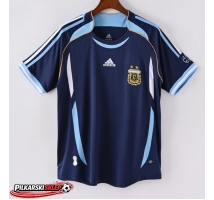 Argentyna 2006 Koszulka Retro Wyjazdowa Krótki Rękaw