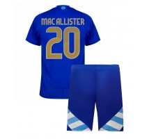 Argentyna Alexis Mac Allister #20 Koszulka Wyjazdowa dzieci Copa America 2024 Krótki Rękaw (+ krótkie spodenki)