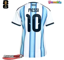 Argentyna Lionel Messi #10 Koszulka Podstawowa damskie MŚ 2026 Krótki Rękaw