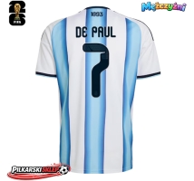 Argentyna Rodrigo De Paul #7 Koszulka Podstawowa MŚ 2026 Krótki Rękaw