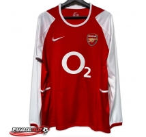 Arsenal 2002-2004 Koszulka Retro Podstawowa Długi Rękaw