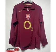 Arsenal 2005-2006 Koszulka Retro Podstawowa Długi Rękaw