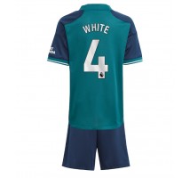 Arsenal Benjamin White #4 Koszulka Trzecia dzieci 2023-24 Krótki Rękaw (+ krótkie spodenki)