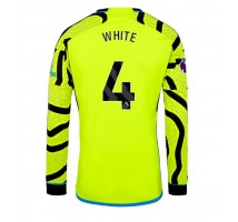 Arsenal Benjamin White #4 Koszulka Wyjazdowa 2023-24 Długi Rękaw