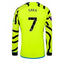 Arsenal Bukayo Saka #7 Koszulka Wyjazdowa 2023-24 Długi Rękaw
