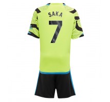 Arsenal Bukayo Saka #7 Koszulka Wyjazdowa dzieci 2023-24 Krótki Rękaw (+ krótkie spodenki)