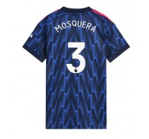Arsenal Cristhian Mosquera #3 Koszulka Wyjazdowa damskie 2025-26 Krótki Rękaw Arsenal Cristhian Mosquera #3 Koszulka Wyjazdowa damskie 2025-26 Krótki Rękaw