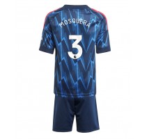 Arsenal Cristhian Mosquera #3 Koszulka Wyjazdowa dzieci 2025-26 Krótki Rękaw (+ krótkie spodenki)