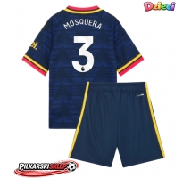 Arsenal Cristhian Mosquera #3 Koszulka Wyjazdowa dzieci 2026-27 Krótki Rękaw (+ krótkie spodenki)