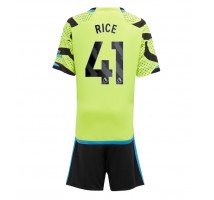 Arsenal Declan Rice #41 Koszulka Wyjazdowa dzieci 2023-24 Krótki Rękaw (+ krótkie spodenki)