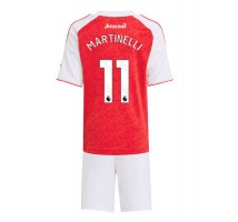 Arsenal Gabriel Martinelli #11 Koszulka Podstawowa dzieci 2025-26 Krótki Rękaw (+ krótkie spodenki)