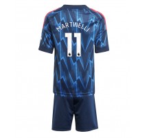 Arsenal Gabriel Martinelli #11 Koszulka Wyjazdowa dzieci 2025-26 Krótki Rękaw (+ krótkie spodenki)