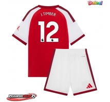 Arsenal Jurrien Timber #12 Koszulka Podstawowa dzieci 2026-27 Krótki Rękaw (+ krótkie spodenki)