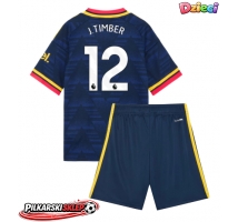 Arsenal Jurrien Timber #12 Koszulka Wyjazdowa dzieci 2026-27 Krótki Rękaw (+ krótkie spodenki)