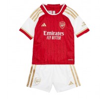 Arsenal Koszulka Podstawowa dzieci 2023-24 Krótki Rękaw (+ krótkie spodenki)