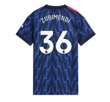 Arsenal Martin Zubimendi #36 Koszulka Wyjazdowa damskie 2025-26 Krótki Rękaw