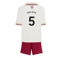 Arsenal Piero Hincapie #5 Koszulka Trzecia dzieci 2025-26 Krótki Rękaw (+ krótkie spodenki)