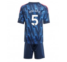 Arsenal Piero Hincapie #5 Koszulka Wyjazdowa dzieci 2025-26 Krótki Rękaw (+ krótkie spodenki)