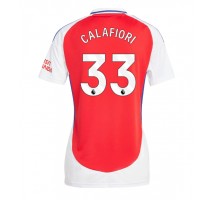 Arsenal Riccardo Calafiori #33 Koszulka Podstawowa damskie 2024-25 Krótki Rękaw