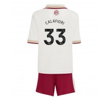 Arsenal Riccardo Calafiori #33 Koszulka Trzecia dzieci 2025-26 Krótki Rękaw (+ krótkie spodenki)
