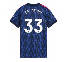 Arsenal Riccardo Calafiori #33 Koszulka Wyjazdowa damskie 2025-26 Krótki Rękaw