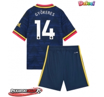 Arsenal Viktor Gyokeres #14 Koszulka Wyjazdowa dzieci 2026-27 Krótki Rękaw (+ krótkie spodenki)