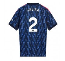 Arsenal William Saliba #2 Koszulka Wyjazdowa 2025-26 Krótki Rękaw