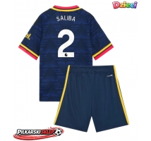 Arsenal William Saliba #2 Koszulka Wyjazdowa dzieci 2026-27 Krótki Rękaw (+ krótkie spodenki)