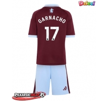Aston Villa Alejandro Garnacho #17 Koszulka Podstawowa dzieci 2026-27 Krótki Rękaw (+ krótkie spodenki)