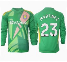 Aston Villa Emiliano Martinez #23 Bramkarskie Koszulka Podstawowa 2024-25 Długi Rękaw